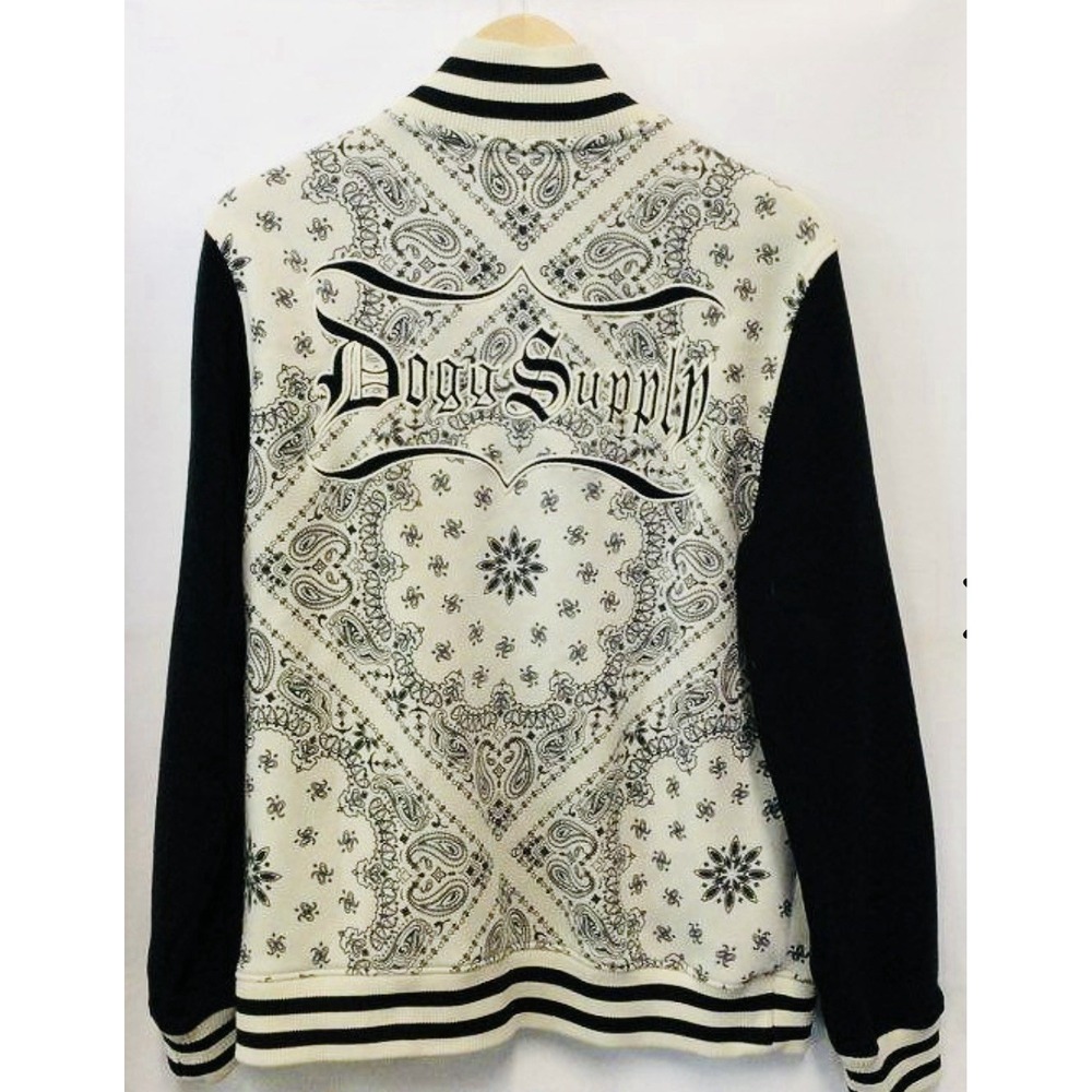 Dogg supply by‎ snoop dogg Bandanna Sweater Size Medium Button Up Rare!
